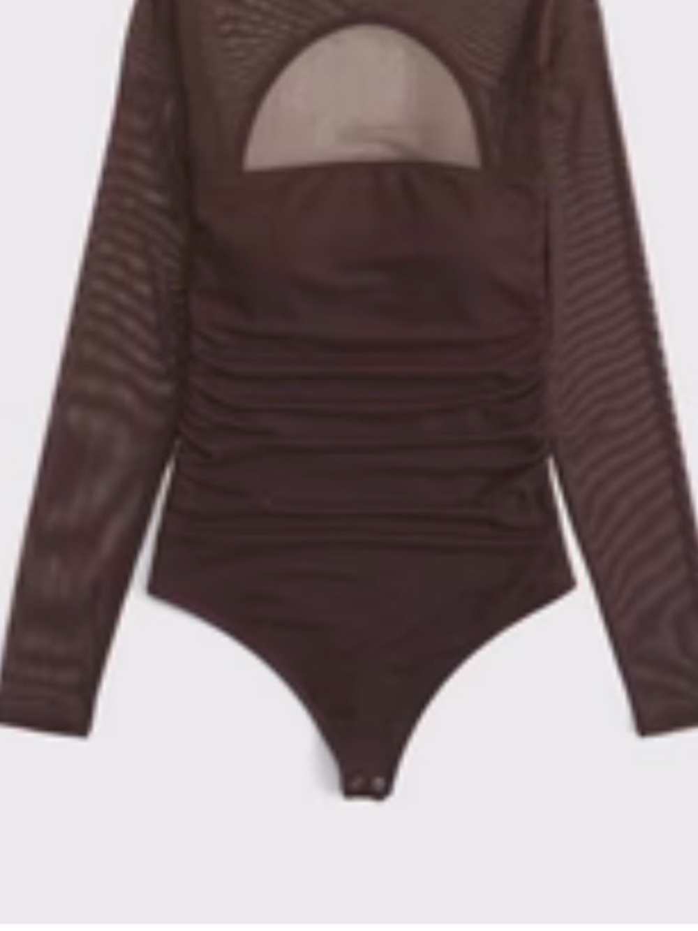 Abercrombie NWT Women's
Bra-Free Long-Sleeve Open-Back Hardware Bodysuit